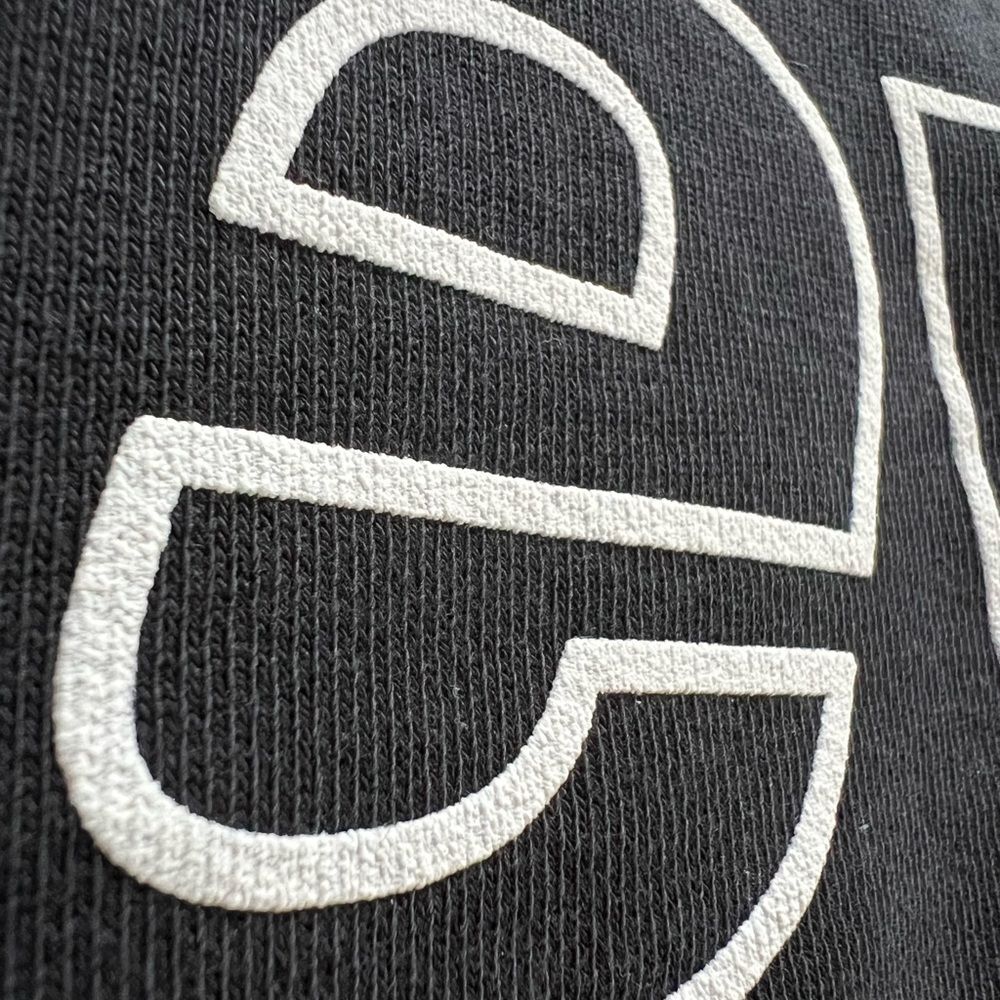 NWT Levi's Logo Spellout Yellow Black Crew Neck Fleece Sweatshirt Men's size XXL - Picture 5 of 9